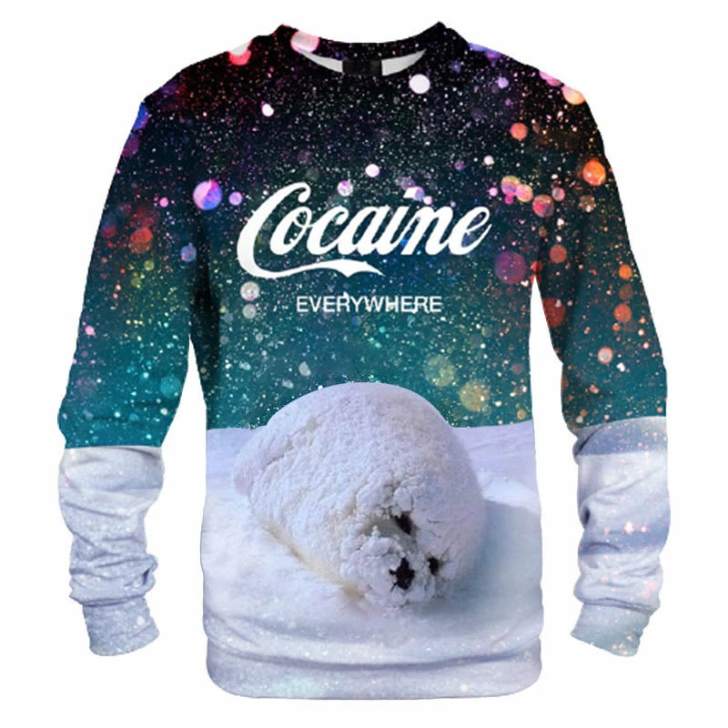 Cocain Everywhere White Seal Sweatshirt