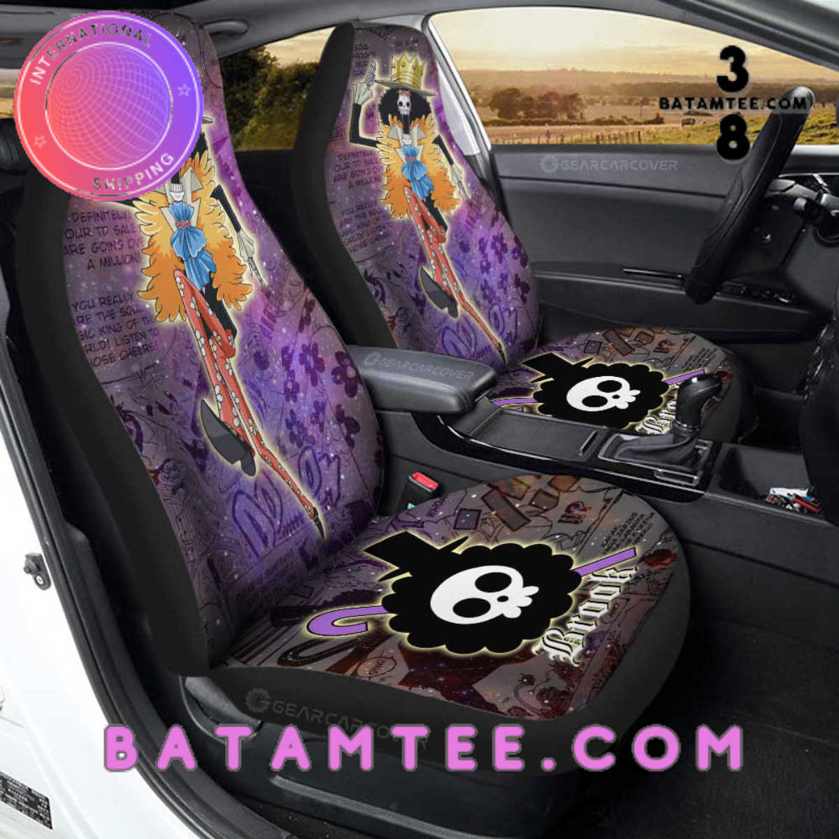 Rengoku Uniform Car Seat Covers Custom Hairstyle Car Interior