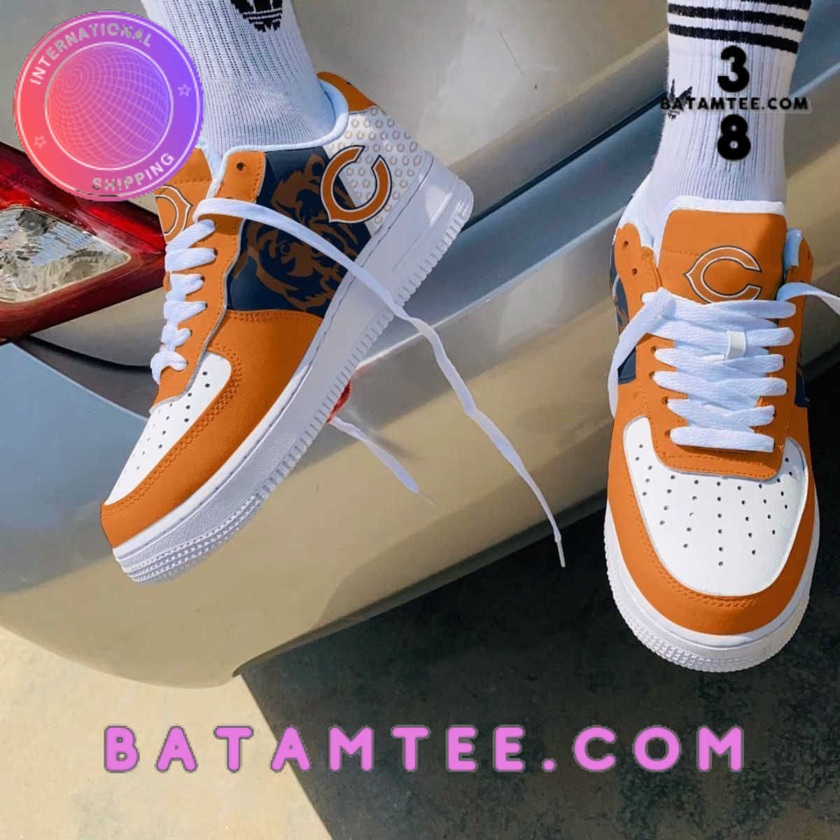 Chicago Bears Orange Air Force 1 Sneakers's Overview - Batamtee Shop - Threads & Totes: Your Style Destination