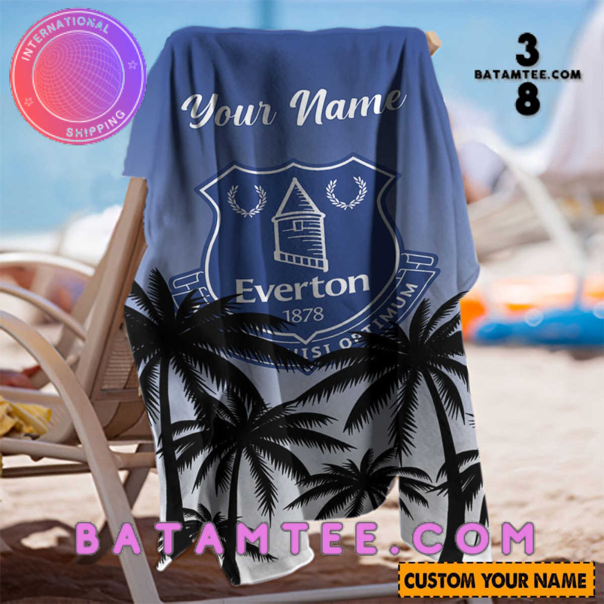 New Personalized Beach Towel Collection for Everton FC fans-Limited Edition