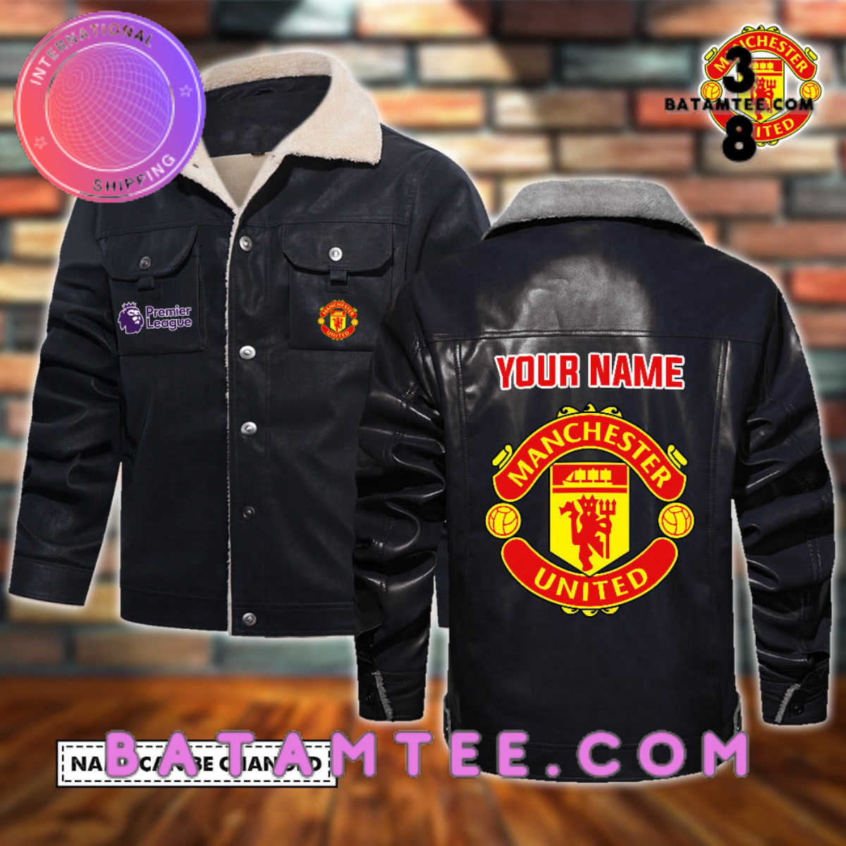 Personalized Leather jacket for Manchester United FC fans-Limited Edition's Overview - Batamtee Shop - Threads & Totes: Your Style Destination
