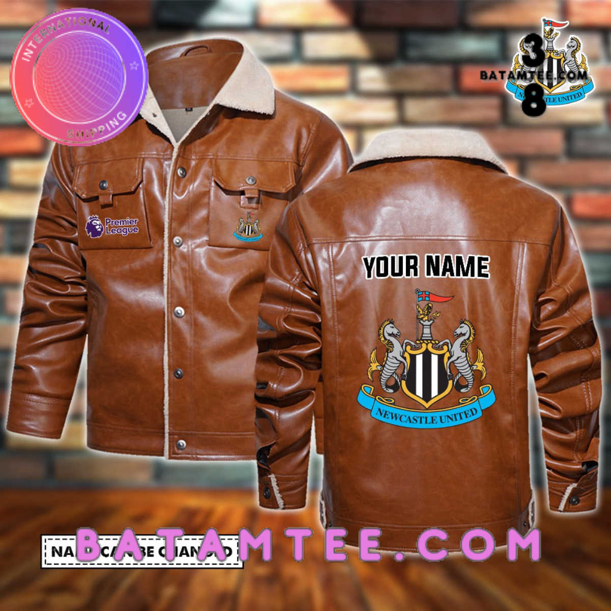 Personalized Leather jacket for Newcastle FC fans-Limited Edition's Overview - Batamtee Shop - Threads & Totes: Your Style Destination