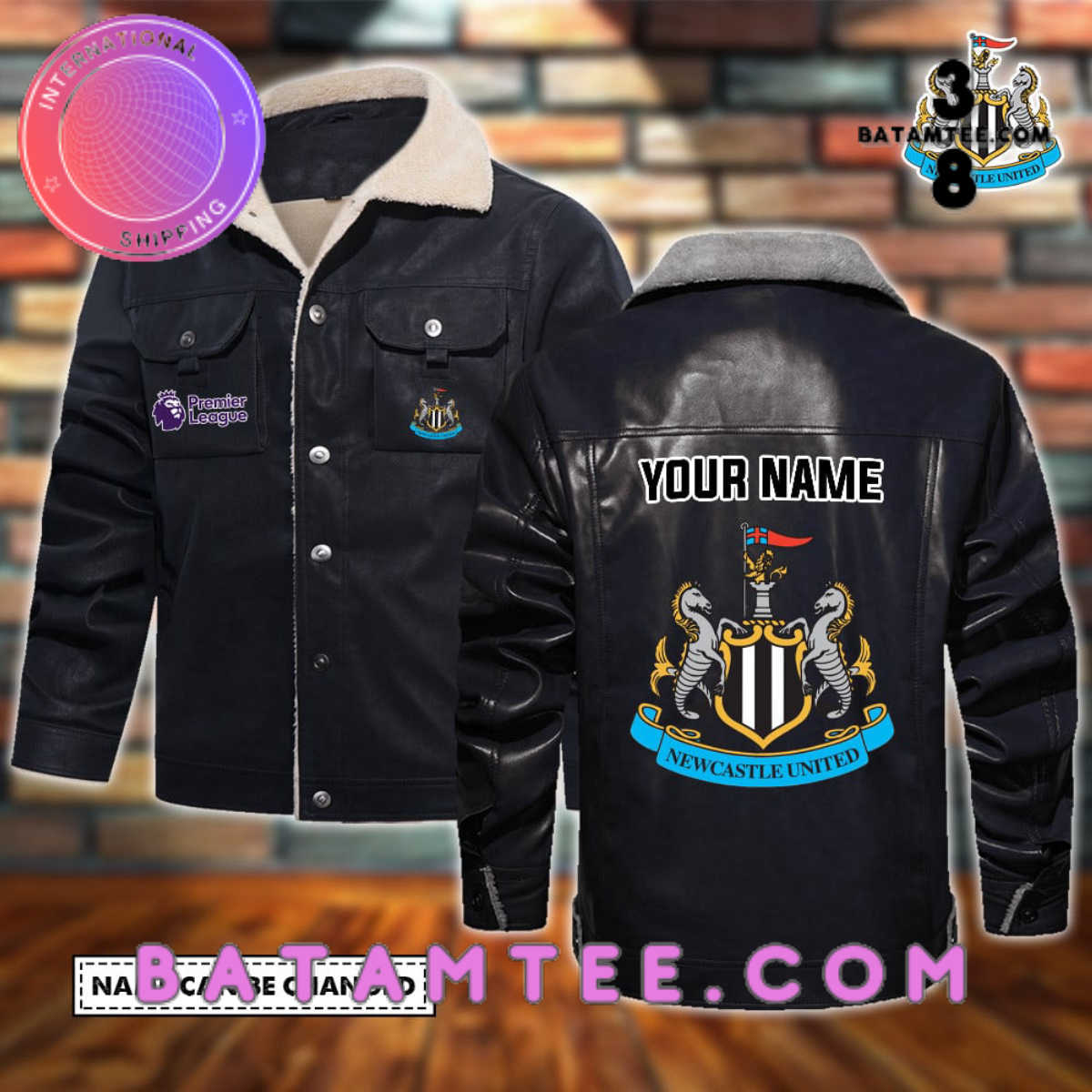 Personalized Leather jacket for Newcastle FC fans-Limited Edition's Overview - Batamtee Shop - Threads & Totes: Your Style Destination