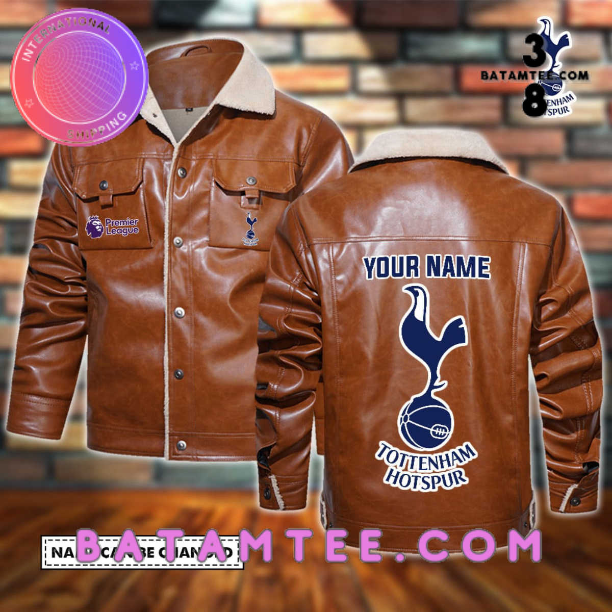 Personalized Leather jacket for Tottenham Hotspur FC fans-Limited Edition's Overview - Batamtee Shop - Threads & Totes: Your Style Destination