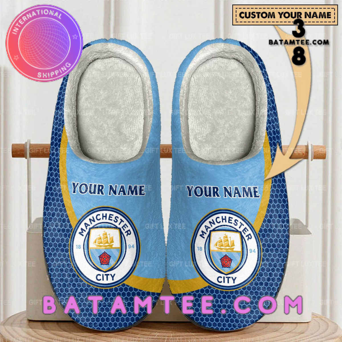 Personalized Manchester City FC slippers-Limited Edition's Overview - Batamtee Shop - Threads & Totes: Your Style Destination