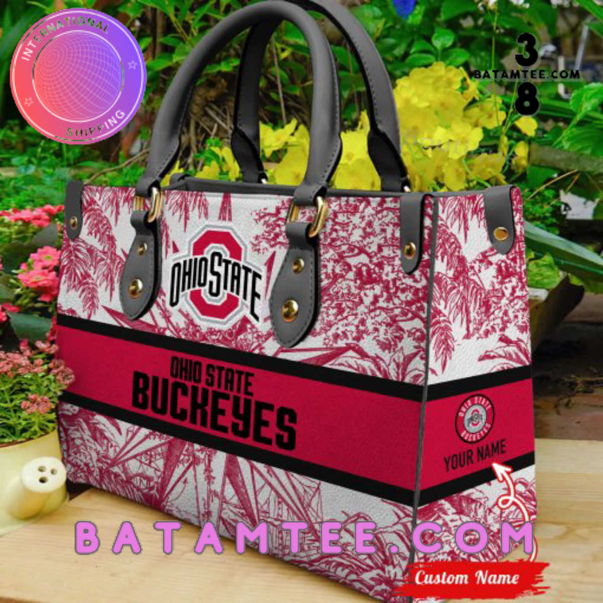 Personalized Ohio State Buckeyes Women Leather Hand Bag's Overview - Batamtee Shop - Threads & Totes: Your Style Destination