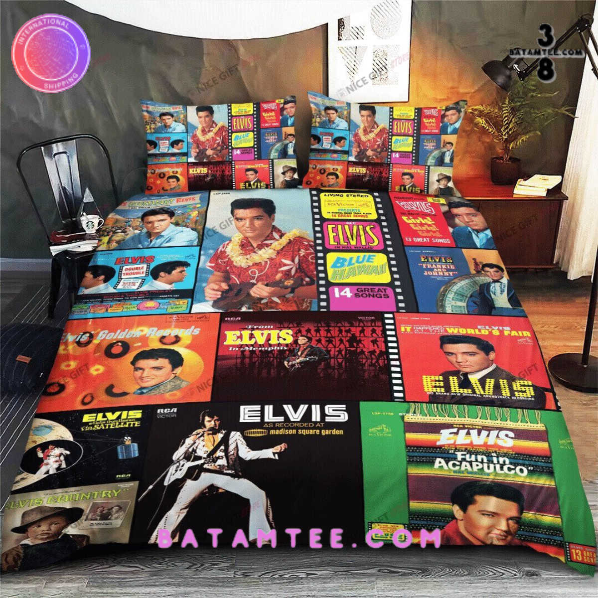 Elvis Presley Super Star Bedding Set's Overview - Batamtee Shop - Threads & Totes: Your Style Destination