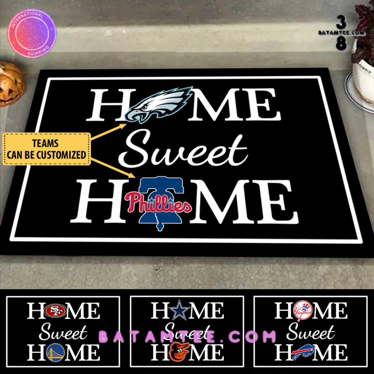 Home Sweet Home Customized NFL Teams  Anti Slip Indoor Doormat's Overview - Batamtee Shop - Threads & Totes: Your Style Destination