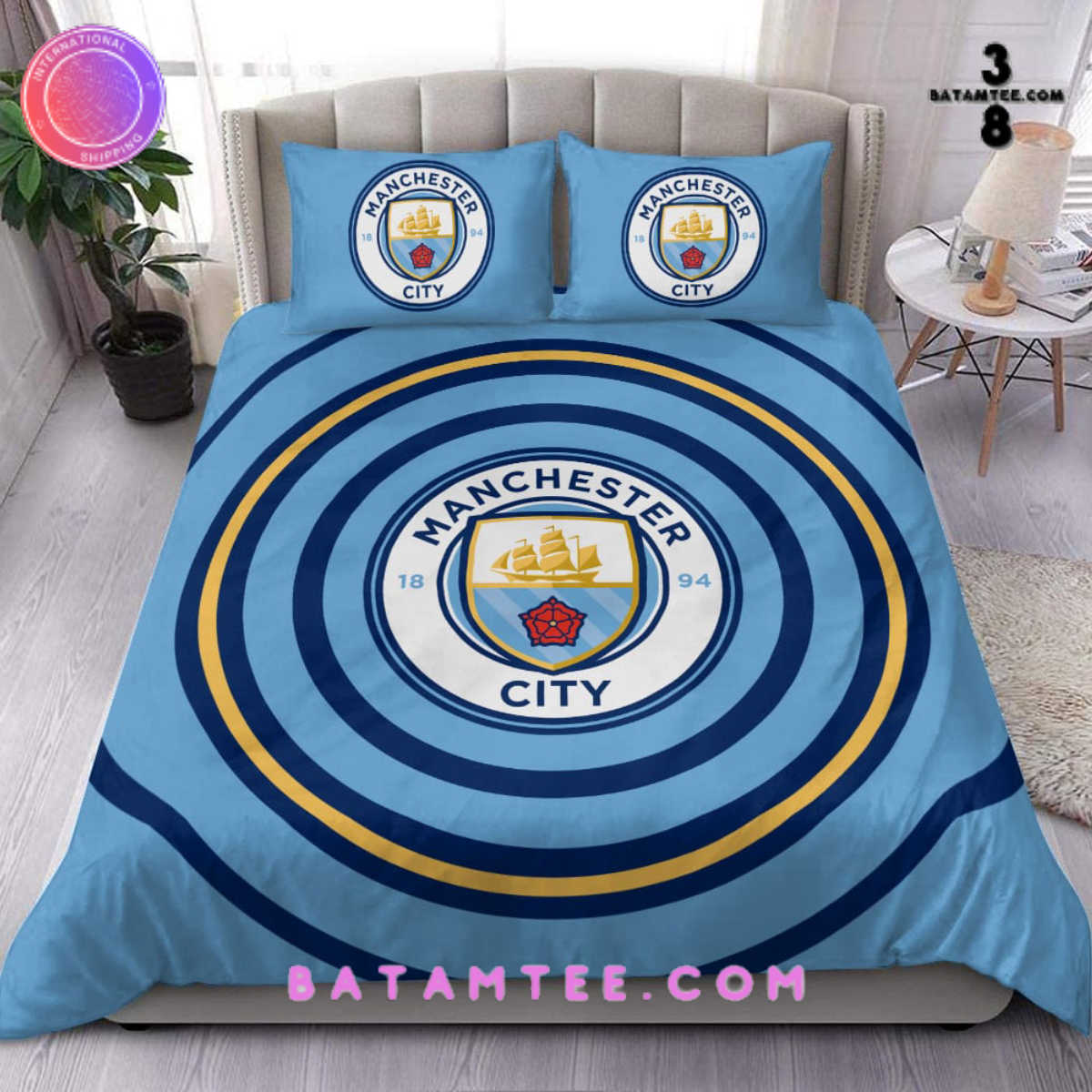 New Bedding Set collection for Manchester City FC fans-Limited Edition's Overview - Batamtee Shop - Threads & Totes: Your Style Destination