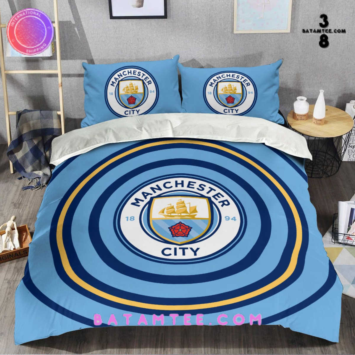 New Bedding Set collection for Manchester City FC fans-Limited Edition's Overview - Batamtee Shop - Threads & Totes: Your Style Destination
