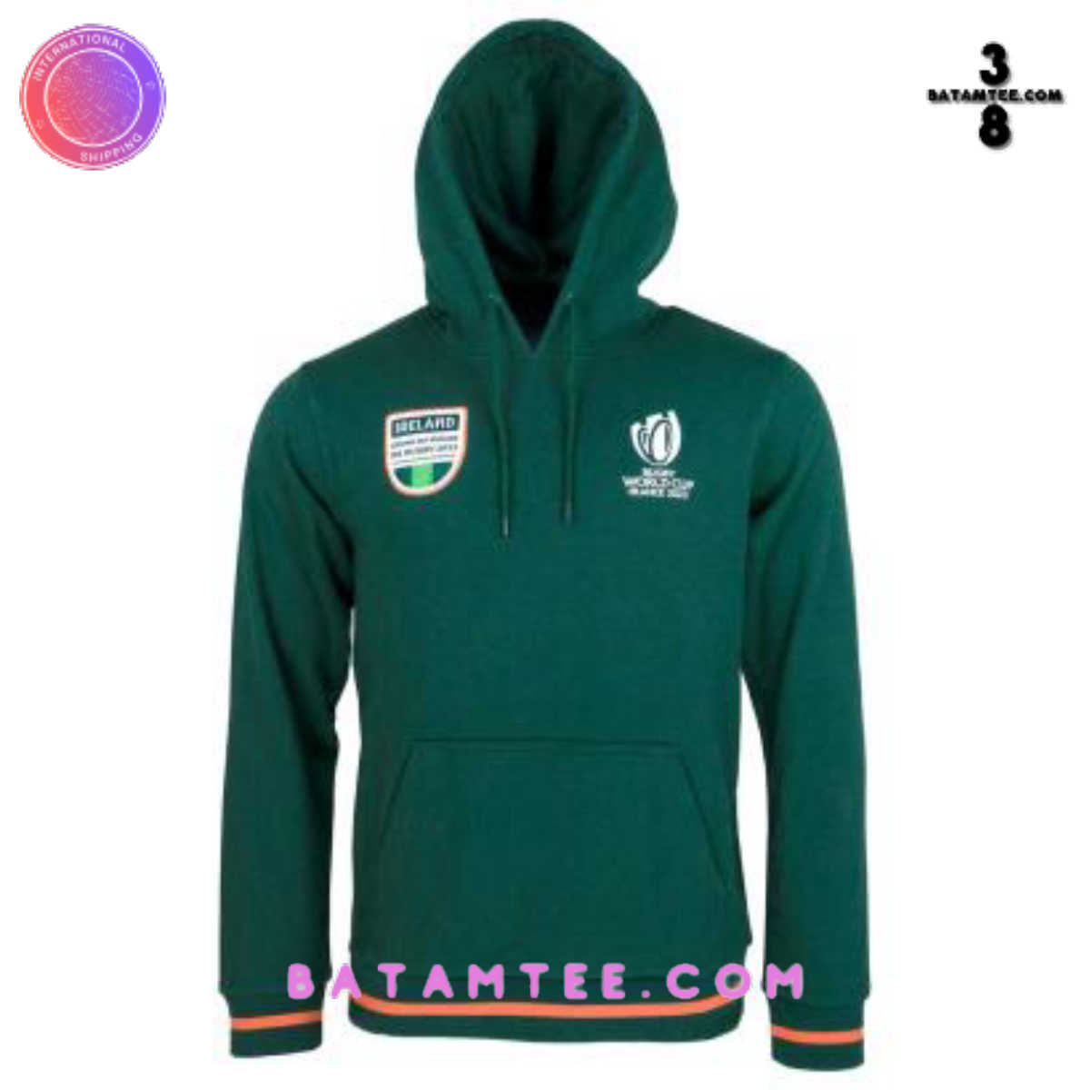 Rugby World Cup 2023 Mens Ireland Pullover Hoodie
