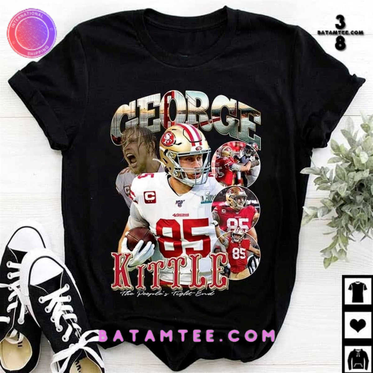 San Francisco 49ers George Kittle T-Shirt Cotton Tee